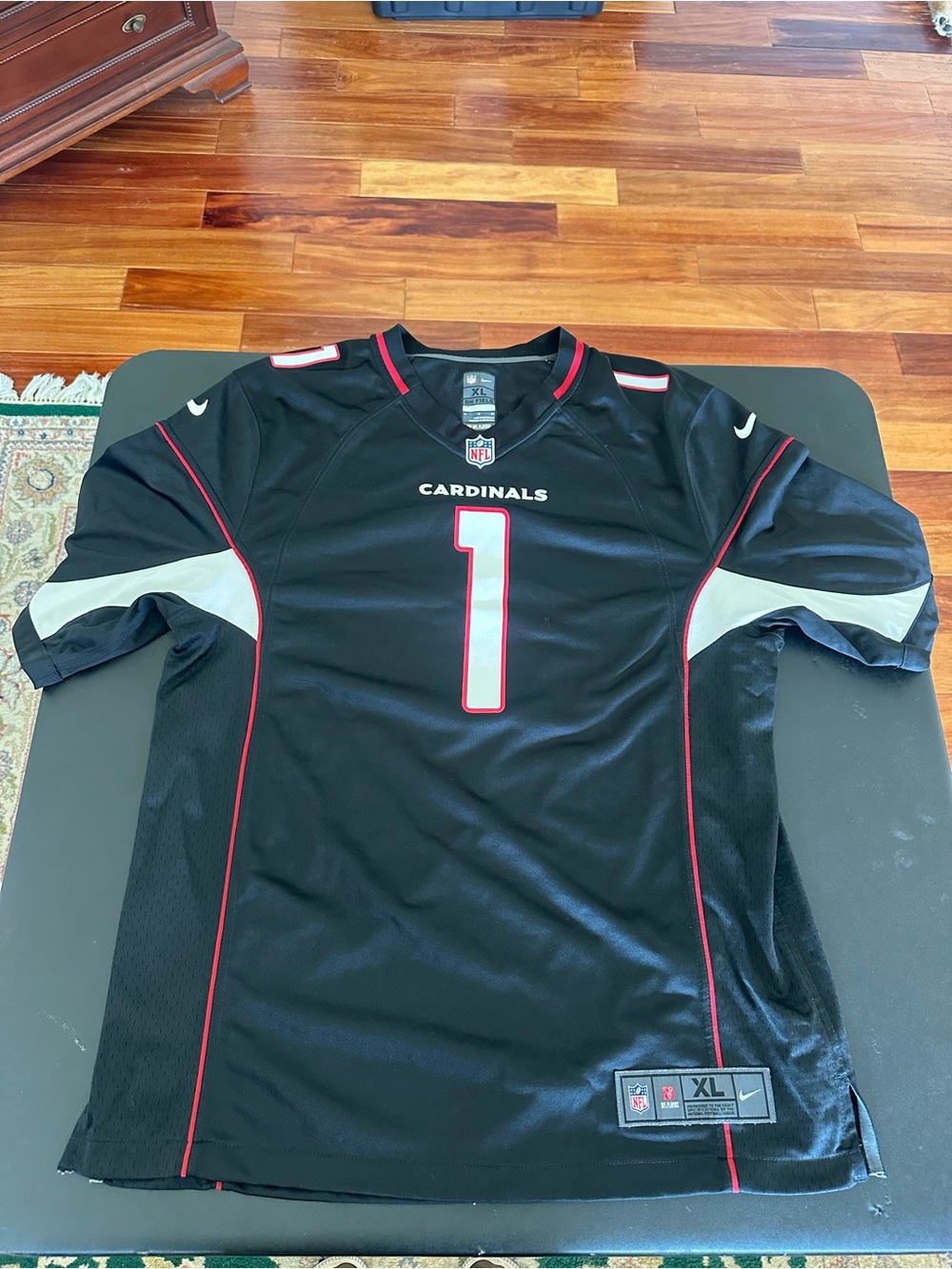 Nike Arizona Cardinals #1 Kyler Murray Black Men's Football Jersey Size XL